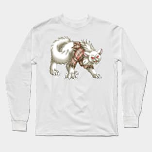 WereCat: White Long Sleeve T-Shirt